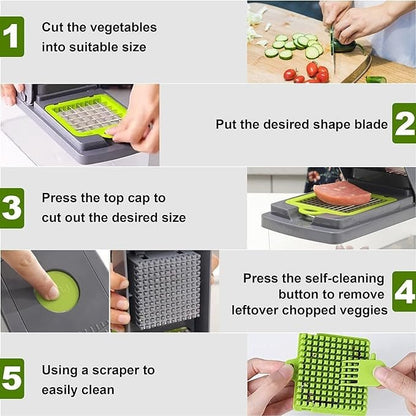 16 in 1 Vegetable Cutter –  Chopper with Storage Box