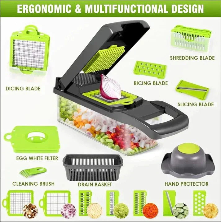 16 in 1 Vegetable Cutter –  Chopper with Storage Box