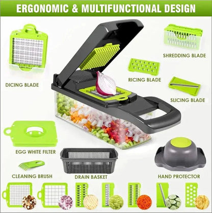16 in 1 Vegetable Cutter –  Chopper with Storage Box