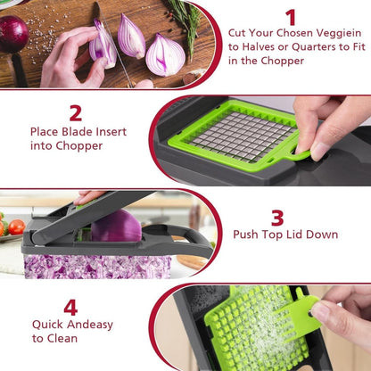 16 in 1 Vegetable Cutter –  Chopper with Storage Box