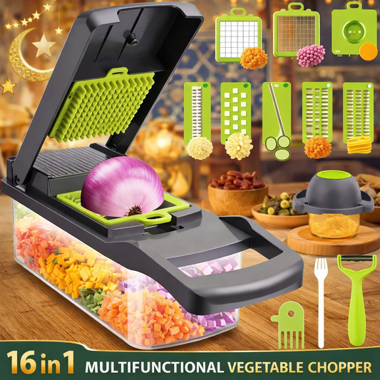 16 in 1 Vegetable Cutter –  Chopper with Storage Box